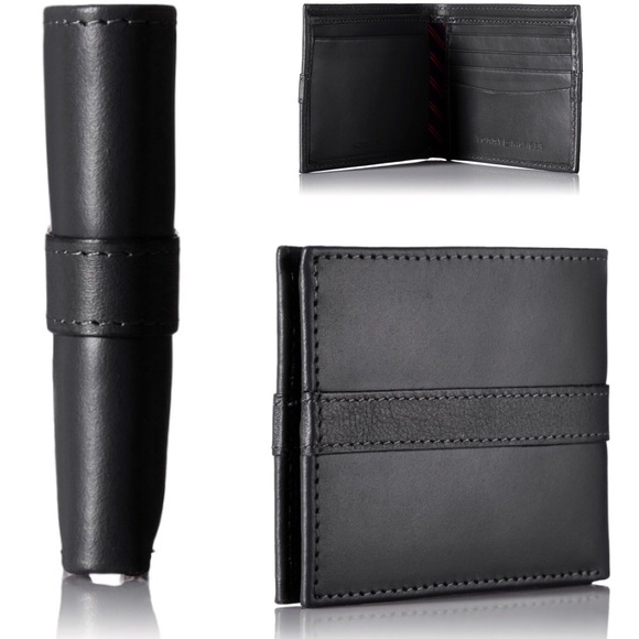 NEW Tommy Hilfiger Leather Wallet Passcase - Picture 2 of 2